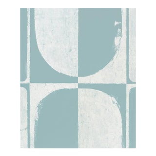 Sample - Schumacher x Backdrop The Cloisters Panel Set in Soft Blue For Sale
