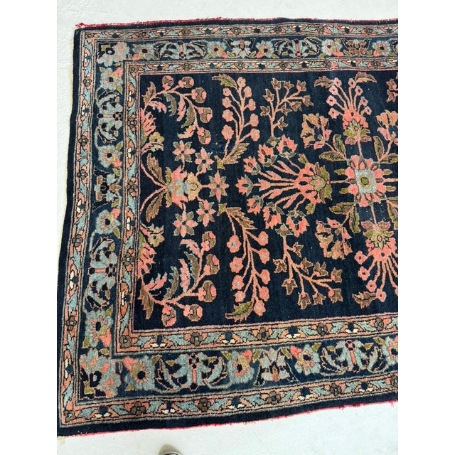 Antique Bidjar with Lilihan-like Botanical Design Rug 5 x 7 For Sale In Milwaukee - Image 6 of 13