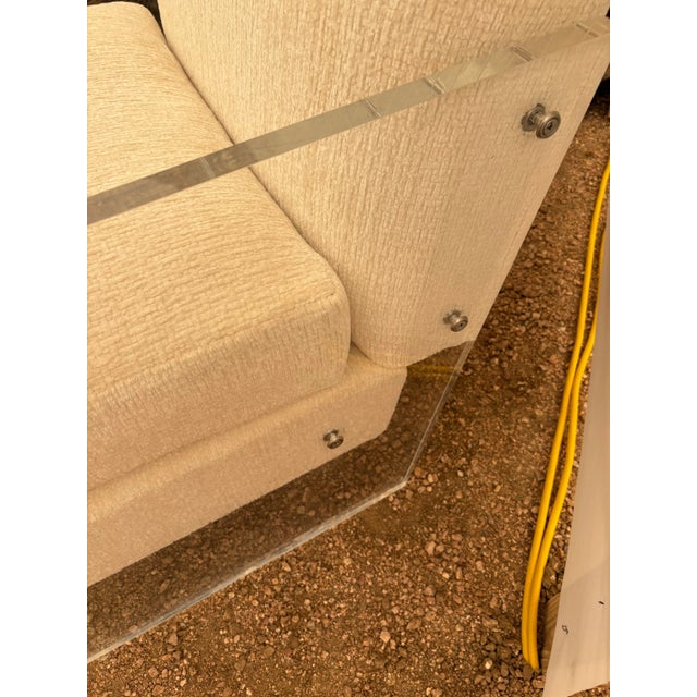 1950s Mid 20th Century Mid Century Modern Style Acrylic Lucite Chair For Sale - Image 5 of 7