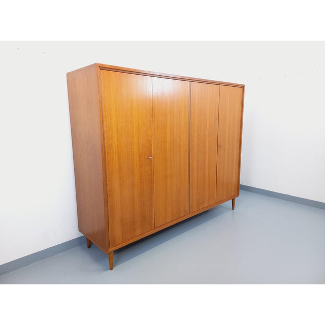 Mid-Century Scandinavian-Style Teak Wardrobe, 1960s For Sale - Image 16 of 16