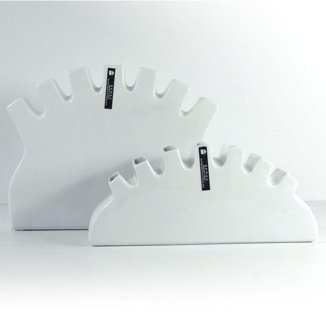 Ceramic Postmodern Ceramic Vases from Serax, 1980s, Set of 2 For Sale - Image 7 of 10