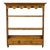 Late 20th Century Vintage Ethan Allen Country French Wall Hanging Maple Wood Plate Rack Shelf For Sale