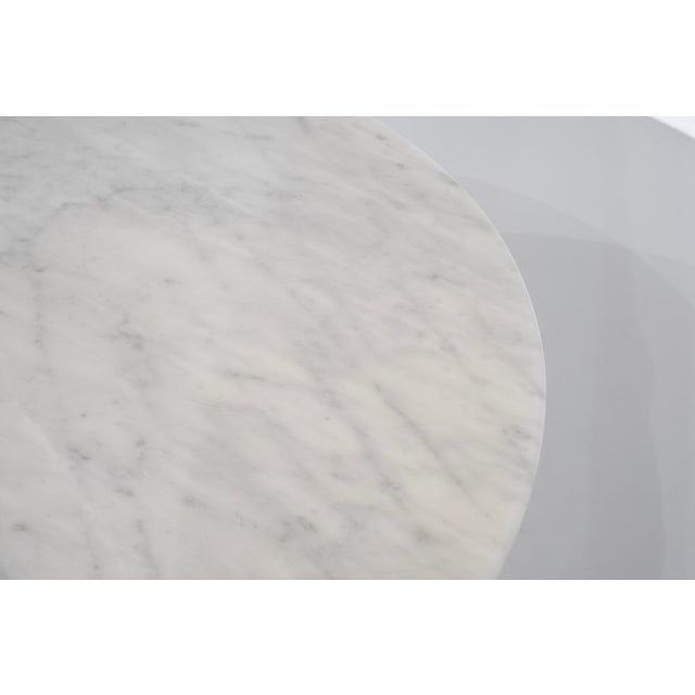 Metal Marble Tulip Dining Table by Eero Saarinen for Knoll International, 1980s For Sale - Image 7 of 13