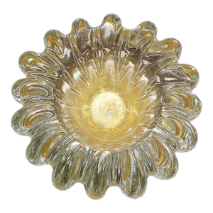 1970s Murano Venetian Gold Speckeled Bowl