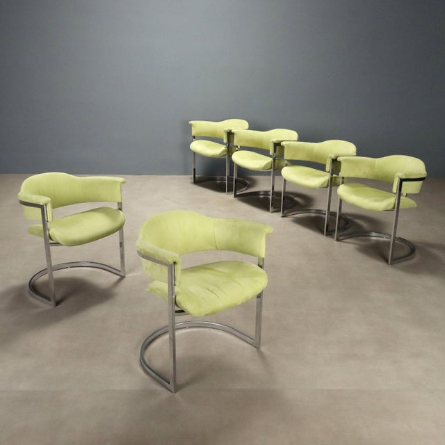 Vintage Chairs by Vittorio Introini, 1970s, Set of 6 For Sale - Image 10 of 10