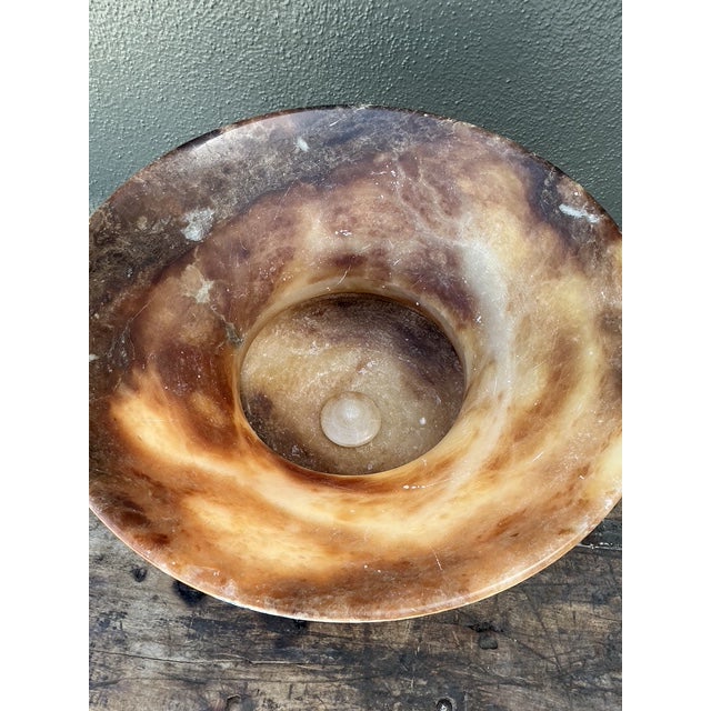 Vintage Alabaster Carved Urn For Sale - Image 4 of 12