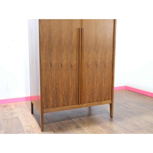 1960s 1960s Mid Century Modern Vintage Gentlemens Armoire Wardrobe by Younger Danish Style For Sale - Image 5 of 13
