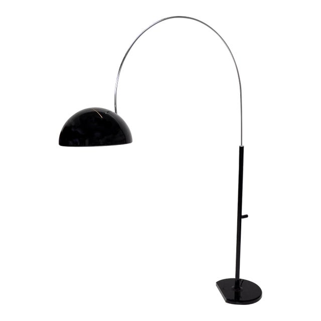 Joe Colombo Coupé 3320 Floor Lamp by Oluce, Black For Sale