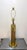 1950s-60s Russell Wright style brass/cork post table lamp. Some mild patina to metal in a few spots as shown. Otherwise...