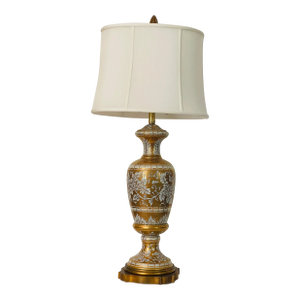 1940s American Marbro Co Lamp Gold Porcelain