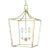 Chapman & Myers by Visual Comfort Studio Southold Small Lantern, Brass For Sale