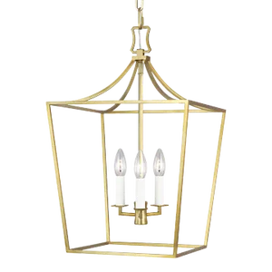 Chapman & Myers by Visual Comfort Studio Southold Small Lantern, Brass