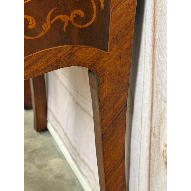 Pair of French Louis XV Style Bombe Nightstands - With Marble Tops For Sale - Image 10 of 18