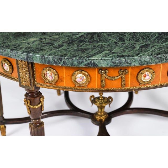 Vintage Ormolu Mounted Coffee Table with Marble Top in the style of H&L Epstein, 1950s For Sale - Image 4 of 18
