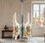 1970s 1970s Murano Glass Tubular Chandelier in Clear and Amber For Sale - Image 5 of 7