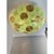 Green Water-Lily Brass and Murano Glass Sputnik Flush Mount by Simoeng for Simoeng For Sale - Image 6 of 7