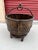 Antique 19th Century Primitive Chinese Rice Bucket With Handle & Stand For Sale - Image 4 of 9