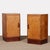 English Maple and Walnut Bedside Tables, 1930, Set of 2, in Good conditions. Designed 1920 to 1949
