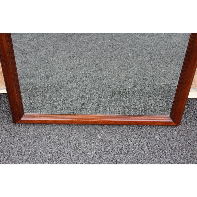 Silver Pennsylvania House Mahogany Beveled-Edge Mirror For Sale - Image 8 of 14