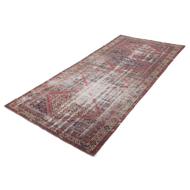 Early 20th Century Antique Distressed Turkish Rug - 5′4″ × 12′3″ For Sale - Image 4 of 6