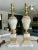 French Pair French Gilt Alabaster Table Lamps For Sale - Image 3 of 12