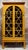 Regency Ochre Astragal Glazed Display Cabinet, circa 1820 Material: Pine, Glass, Brass An elegant English Regency display...