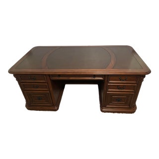 Hooker Brown Executive Desk For Sale