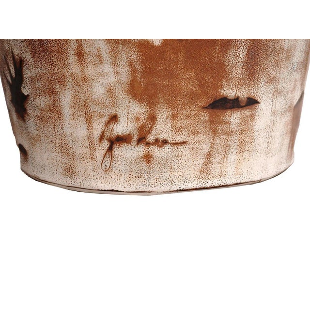 Large 28" Mid-Century Modern Chinese Ceramic Vases - A Pair For Sale - Image 10 of 10