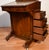 Rare 1870s Antique Victorian Burl Walnut & Leather Surface Davenport Writing Desk For Sale - Image 11 of 18