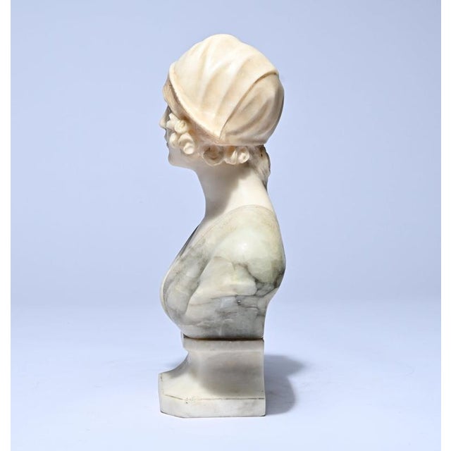 2000 - 2009 Michelotti, Female Bust, 20th Century, Marble For Sale - Image 5 of 10