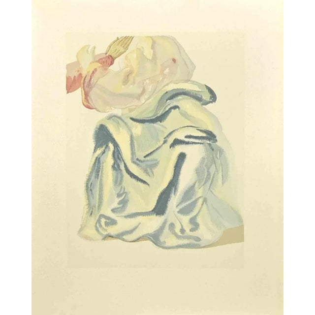 Salvador Dali, Beauty of Beatrice, Woodcut, 1963 For Sale - Image 4 of 4