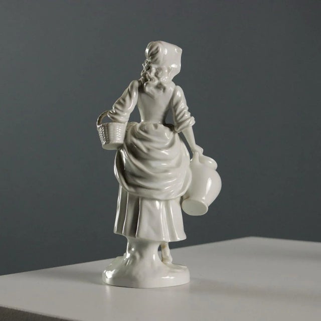 White Porcelain Figurine by Ginori a Doccia, Italy, 20th Century For Sale - Image 6 of 9