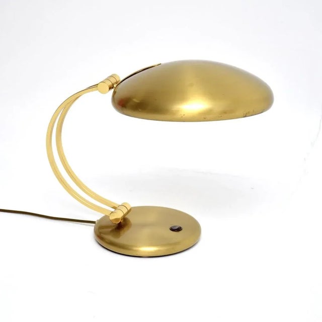 Vintage Bauhaus Brass Desk Lamp from Egon Hillebrand, 1970s For Sale - Image 9 of 9