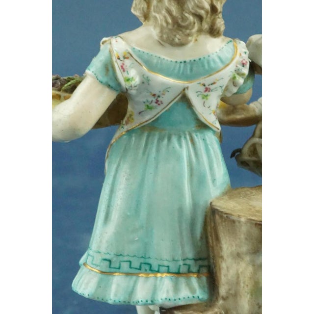 19th Century Art Nouveau Figurine in Porcelain from Ernst Bohne & Söhne Factory, Germany, 1800s For Sale - Image 10 of 18