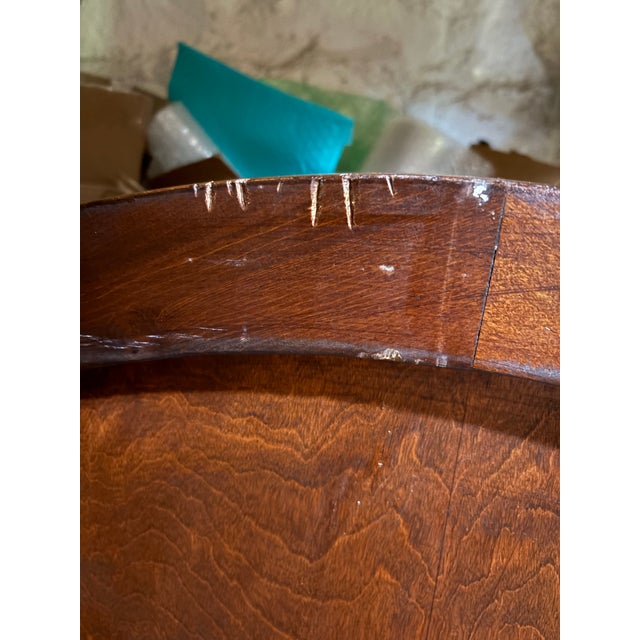 Brown 1920s Art Deco Marquetry Queen Sized Headboard For Sale - Image 8 of 8