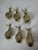 Vintage Figurative Snail Polished Solid Brass Cabinet Knobs, Set of 6 For Sale - Image 10 of 12
