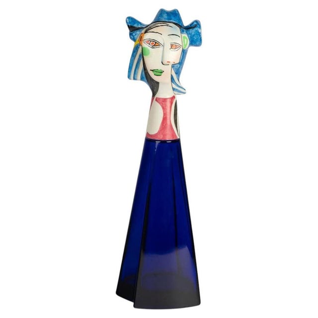 Glass Large Mock Perfume Bottle by Marina Picasso, 20th Century For Sale - Image 7 of 7