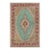 Shabby Chic1990's Vintage Blue/Red Wool Rug - 8'0'' X 11'10'' For Sale