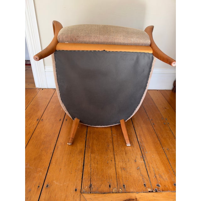 Mid-Century Modern Danish Skipper Mobler Style Bentwood Maple Club Library Arm Chair For Sale - Image 11 of 15