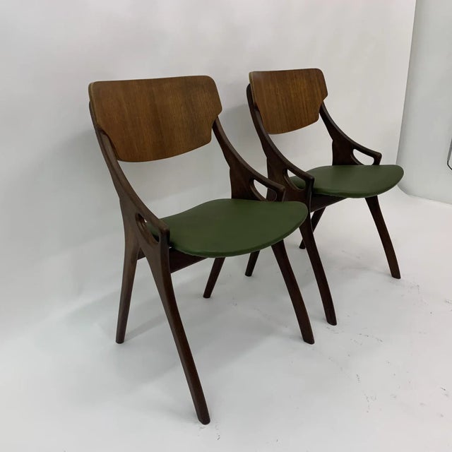 Danish Dining Chairs by Arne Hovmand Olsen, 1950s, Set of 3 For Sale - Image 6 of 18