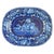 Stubbs & Kent Georgian Cobalt Transferware ‘ Birds and Fruits’ Platter, Circa 1830 For Sale