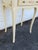 French Shabby Chic Painted Tall Narrow Nightstand Side End Table 6327 For Sale - Image 10 of 15