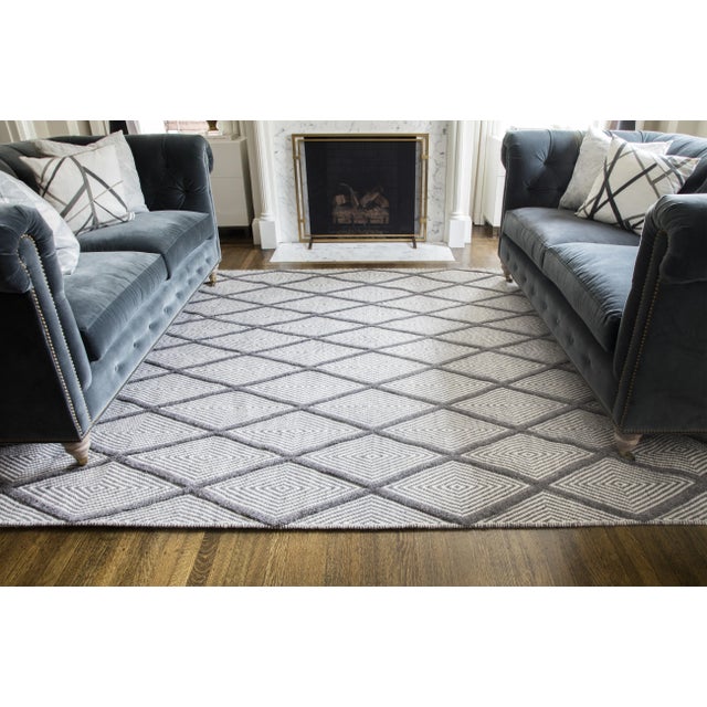Erin Gates by Momeni Langdon Spring Charcoal Hand Woven Wool Area Rug - 7'6" x 9'6" For Sale In Atlanta - Image 6 of 7