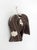 Vintage 1950s Golf Club Head Covers Set of 4 Brown and Cream For Sale - Image 6 of 12