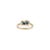 Modern 14k Gold Toi Et Moi Ring Size 7 With 1.45ct Blue Sapphire & Diamonds For Sale - Image 11 of 16