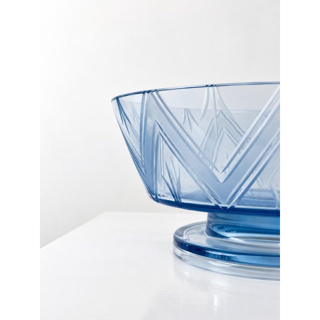 Swedish Art Deco Cut Glass Bowl, 1930s For Sale - Image 4 of 6