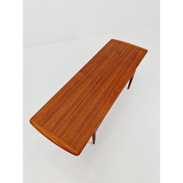 Vintage Danish Teak Coffee Table with Drawer from Arrebo Møbelfabrik, 1960s For Sale - Image 5 of 18