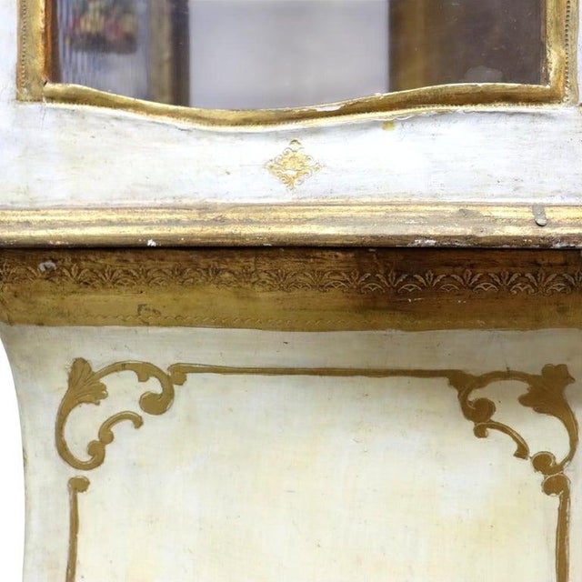1960s Italian Franco Tacchi Vitrine on 3 Drawer Base With Gilt Trim For Sale - Image 10 of 15