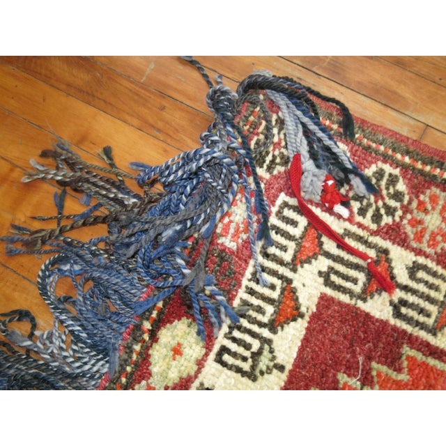 Gothic Zabihi Collection Geometric Turkish Anatolian Runner For Sale - Image 3 of 8