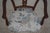 Vintage Italian Walnut Finish Vanity Bench Chair For Sale - Image 13 of 18